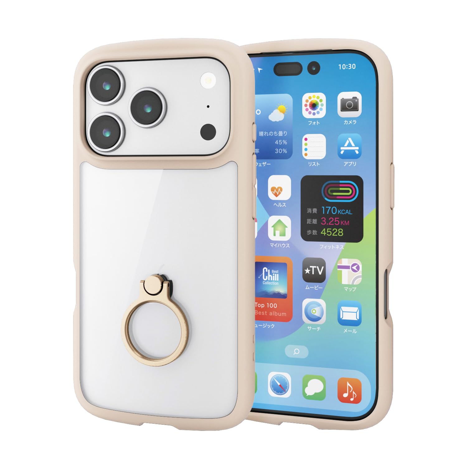 Amazon.co.jp: エレコム iPhone 17 Pro ケース カバー クリア 耐衝撃